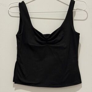 Stretchy sweetheart tank w/ slits